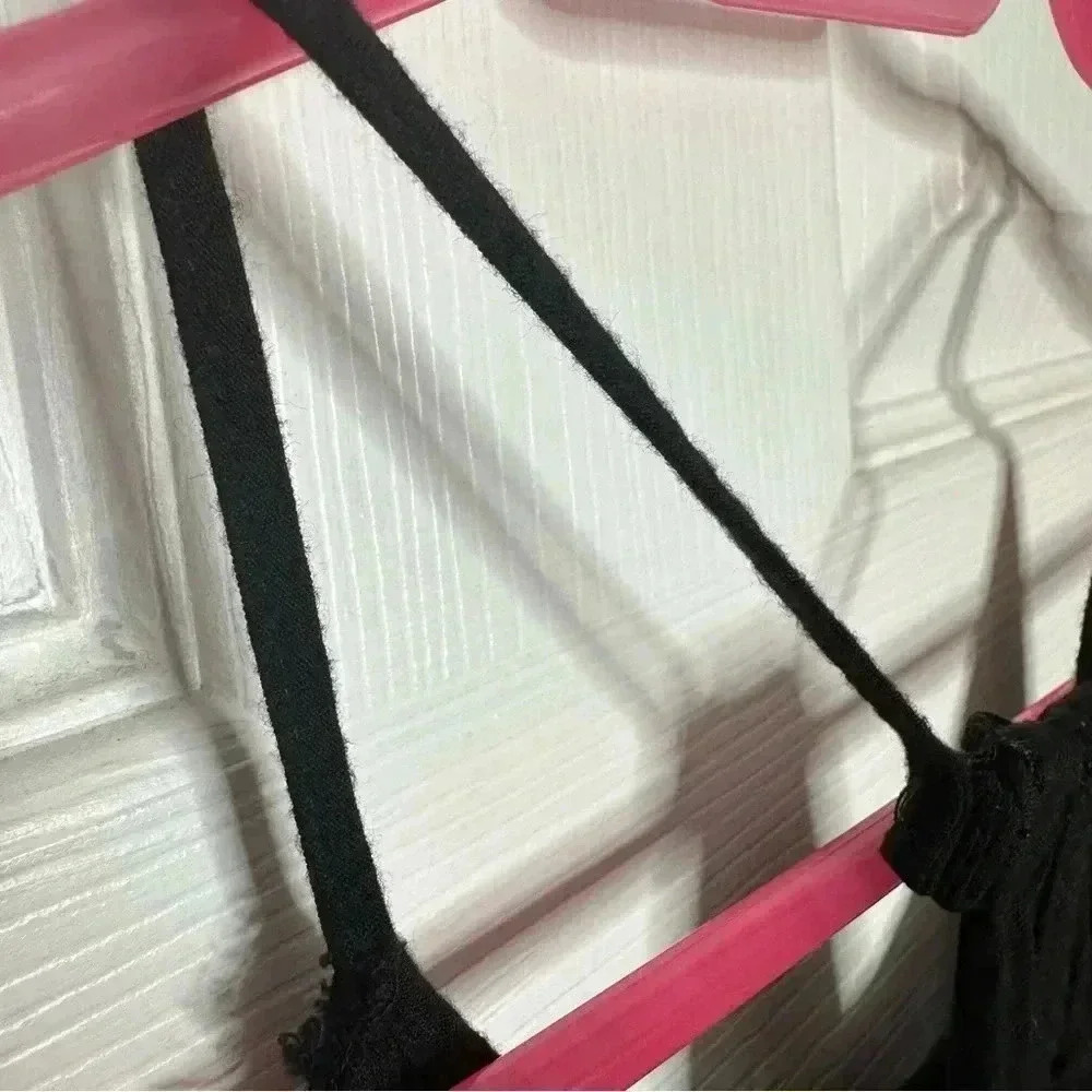 Spaghetti Strap Tank Top Flowy Black Size Extra Small - Picture 11 of 16